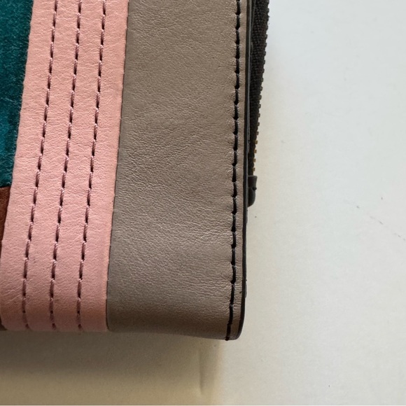 Fossil Fiona Patchwork Women's Leather Multicolor Wallet - Picture 5 of 11